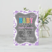 Lavender Hawaiian Tropical Hibiscus Kaart (Staand voorkant)