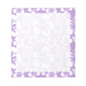 Lavender Hawaiian Tropical Hibiscus Notitieblok (Voorkant)
