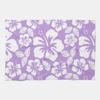 Lavender Hawaiian Tropical Hibiscus Theedoek