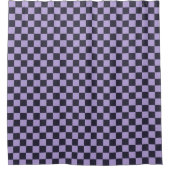 Lavender haze checkerboard pattern douchegordijn (Voorkant)