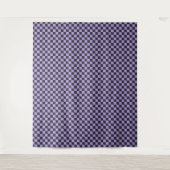 Lavender haze checkerboard pattern wandkleed (Voorkant)