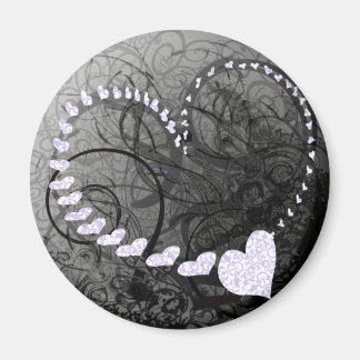 Lavender Heart Swirls Magneet