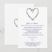 Lavender Heart Weddenschap Kaart (Voorkant / Achterkant)