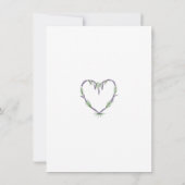 Lavender Heart Weddenschap Kaart (Achterkant)