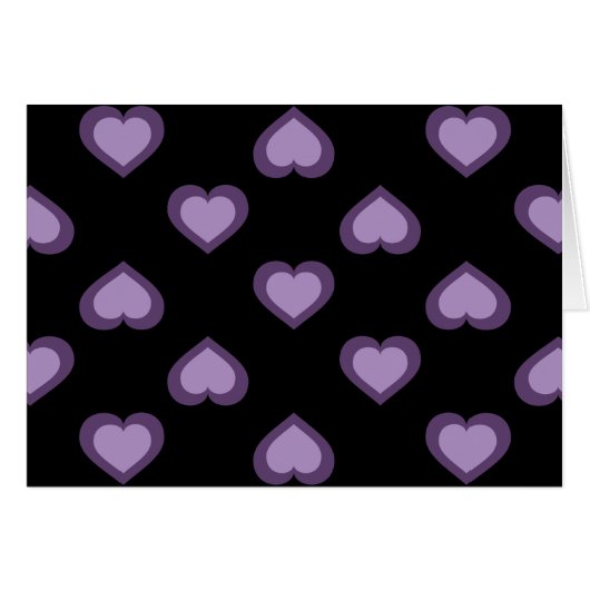 Lavender Hearts Patroon (Voorkant Horizontaal)