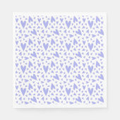 Lavender Hearts Patroon Servetten (Voorkant)