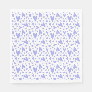 Lavender Hearts Patroon Servetten