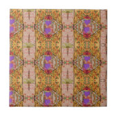 Lavender Hearts Tegeltje (Voorkant)