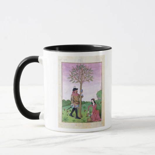 Lavender, Hellebore & relatief van komkommer Mok (Links)