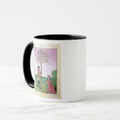 Lavender, Hellebore & relatief van komkommer Mok (Voorkant links)