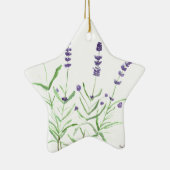 Lavender herb botanische waterverf paars groen keramisch ornament (Rechts)