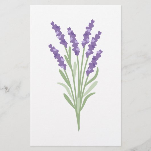 Lavender Herb Briefpapier (Voorkant)