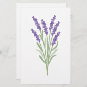 Lavender Herb Briefpapier (Voorkant / Achterkant)