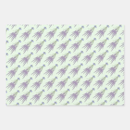 Lavender Herb Flower Bundle Patronen Inpakpapier Vel (Voorkant 3)