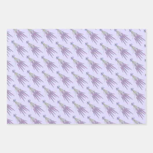 Lavender Herb Flower Bundle Patronen Inpakpapier Vel (Voorkant 2)