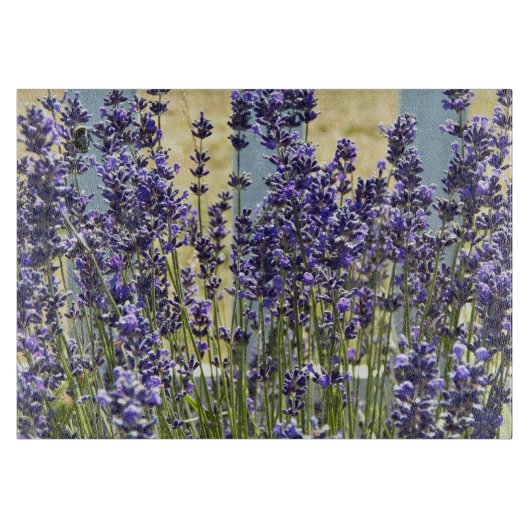 Lavender Herb Garden Floral Snijplank (Voorkant)