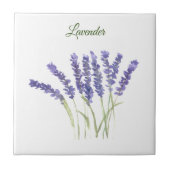 Lavender Herb Greenery Kitchen Green Paars Cerami Tegeltje (Voorkant)