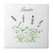 Lavender Herb Greenery Kitchen Green Paars Tegeltje (Voorkant)