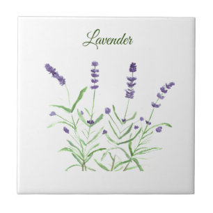 Lavender Herb Greenery Kitchen Green Paars Tegeltje