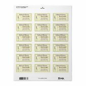 Lavender Herb Infused Honey Jar Etiket (Full Sheet)