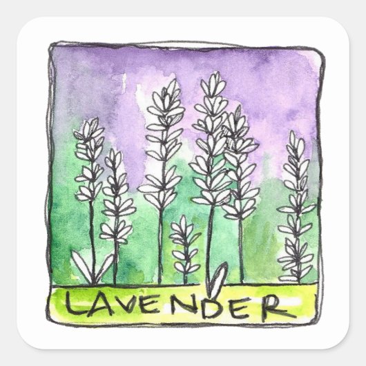 Lavender Herb Tea Blend geneesmiddel Label (Voorkant)