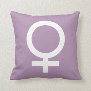 Lavender Herb Vrouw Symbool Kussen