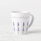 Lavender Herbal Flowers Serenity Latte Mok (Rechterhoek)
