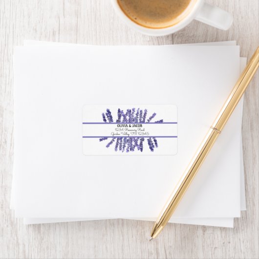 Lavender Herbs Violet Botanical Greenery Etiket (Insitu)