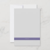 Lavender Herdenking Bereavement Dank je Bedankkaart (Achterkant)