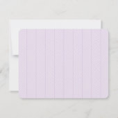 Lavender Herringbone Pattern Hartelijk dank Kaart (Achterkant)