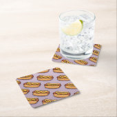Lavender Hot Dogs Coaster Set Kartonnen Onderzetters (Insitu)