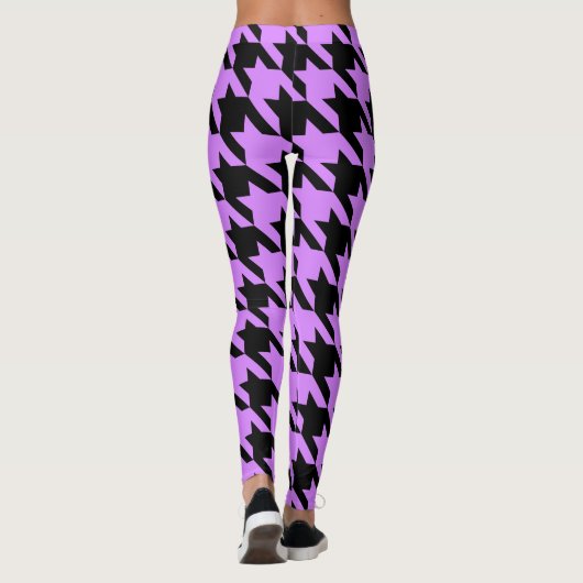 lavender houndstooth leggings (Achterkant)