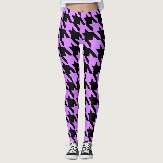 lavender houndstooth leggings (Voorkant)