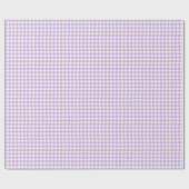 Lavender Houndstooth Pattern Cadeaupapier (Vlak)