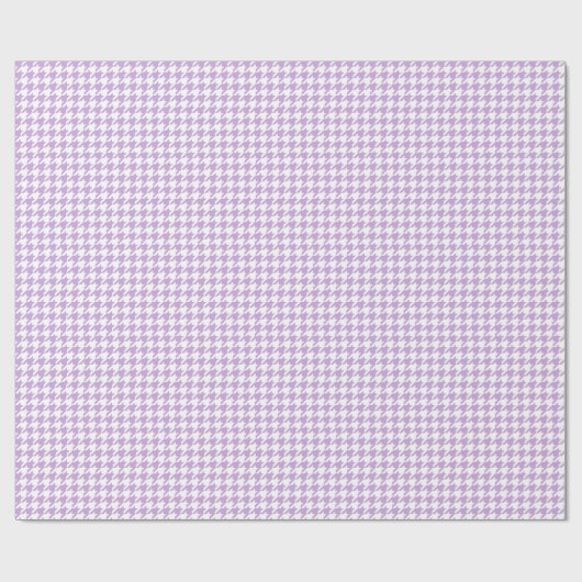 Lavender Houndstooth Pattern Cadeaupapier (Vlak)