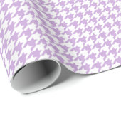 Lavender Houndstooth Pattern Cadeaupapier (Rol Hoek)
