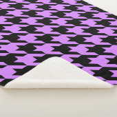 lavender houndstooth sherpa deken (3/4)