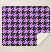 lavender houndstooth sherpa deken (Voorkant (horizontaal))