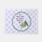 Lavender Hummingbird lekt doormat Deurmat (Voorkant)