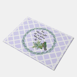 Lavender Hummingbird lekt doormat Deurmat