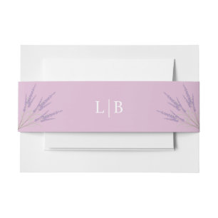 Lavender, huwelijk uitnodigingen wikkel