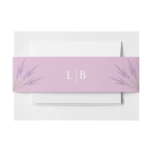 Lavender, huwelijk uitnodigingen wikkel (Voorkant Voorbeeld)