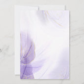 Lavender Huwelijks Zitplaats Chart Tafel Nummer Kaart (Achterkant)