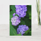 Lavender Hydrangea Bedankkaart (Voorkant)