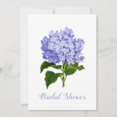 Lavender Hydrangea Bridal Shower Kaart (Voorkant)
