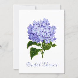 Lavender Hydrangea Bridal Shower Kaart