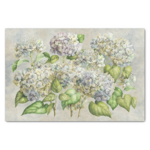  lavender Hydrangea Floral over grijs  Tissuepapier