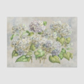  lavender Hydrangea Floral over grijs  Tissuepapier (Voorkant)