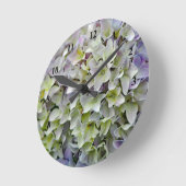  Lavender Hydrangea Flowers Foto Ronde Klok (Hoek)