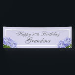 Lavender Hydrangea Happy 90th Birthday Grandma Spandoek<br><div class="desc">Wat een mooie manier om je oma te vieren. Dit ontwerp is voorzien van botanische hydrangeas en aangepaste typografie op een lavender achtergrond.</div>